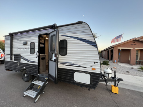 Exterior view of 2021 Keystone Springdale 1760BH